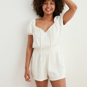 Aerie Puff Sleeve Romper